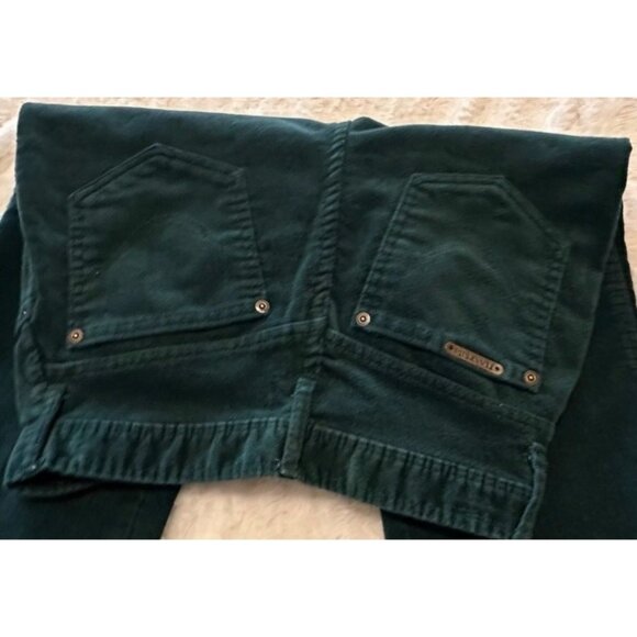 VINTAGE Funny Girl Brand High-Rise Green Velvet Pants Women's Size 9/10 (READ) - Picture 6 of 14